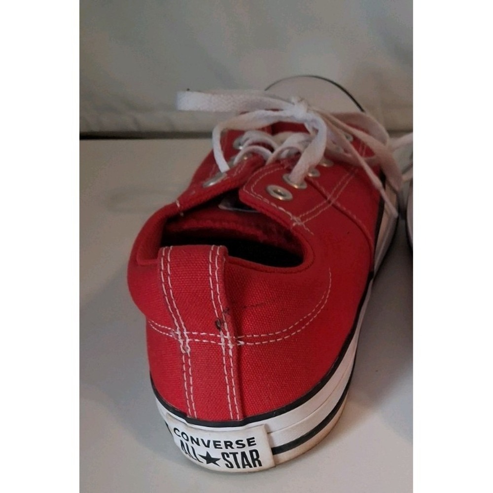 CONVERSE ALL STAR CANVAS SNEAKERS WOMEN 10-Red - Picture 2 of 6